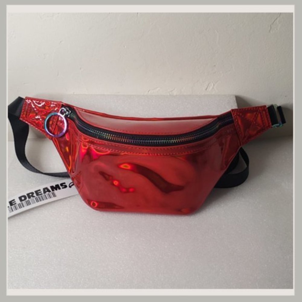 Like Dreams Red Metallic Fanny/Waist Bag